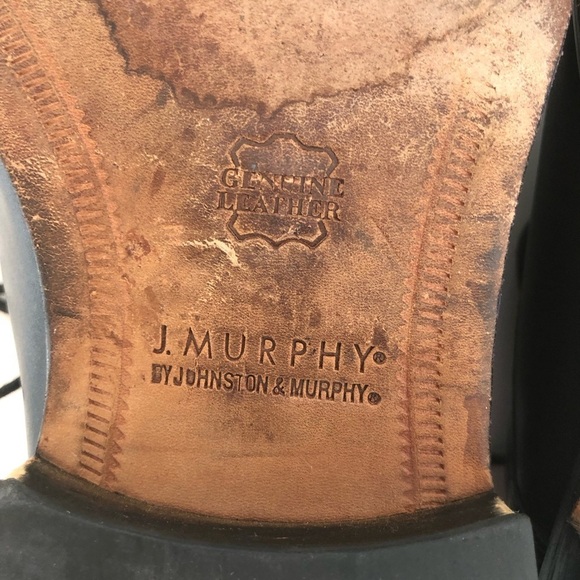 Johnston & Murphy Black Leather Oxfords main image 12